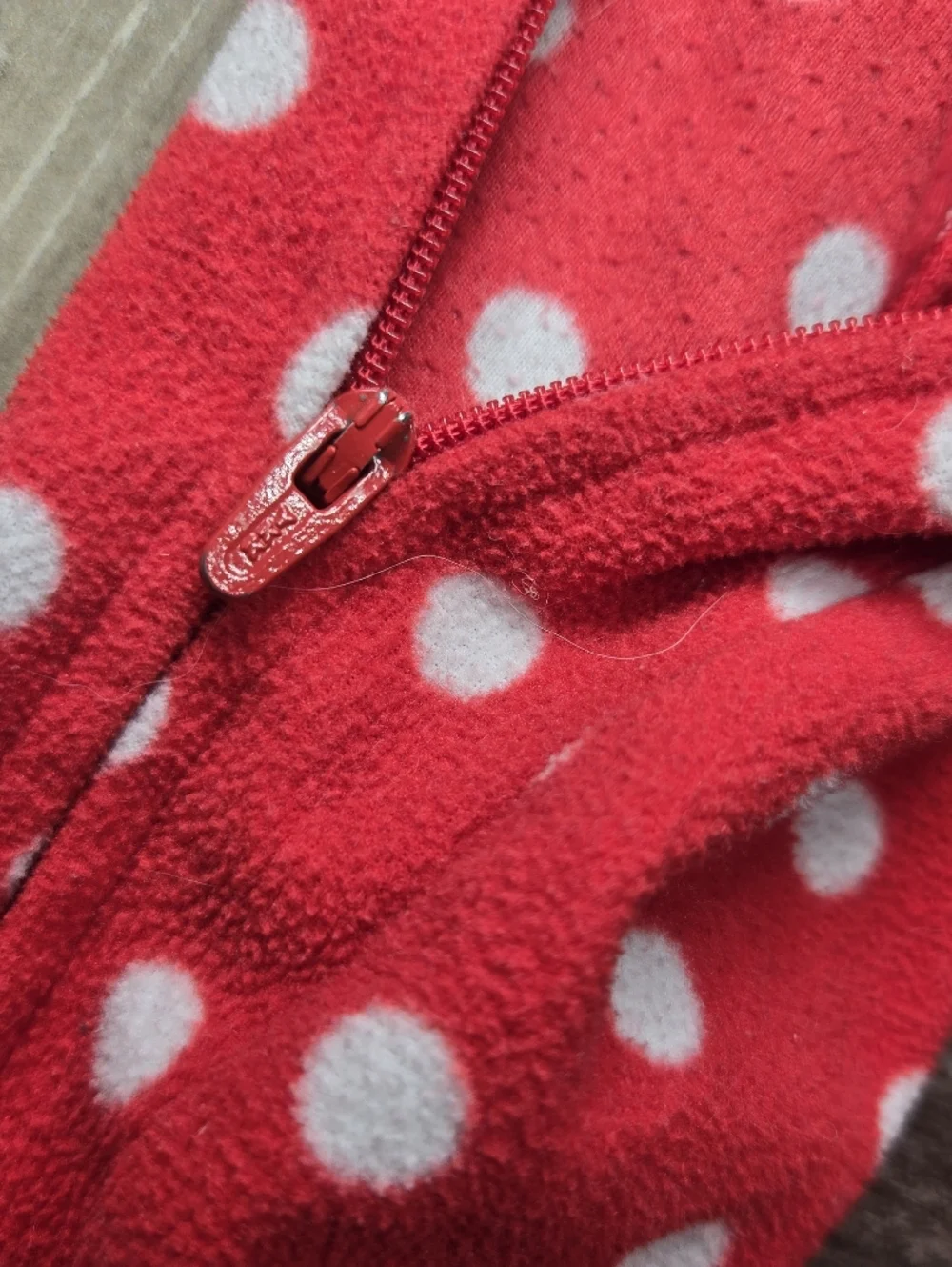 Carter's Red and White Polka Dot Santa Fleece Footie Footed Pajamas PJS Size 2T